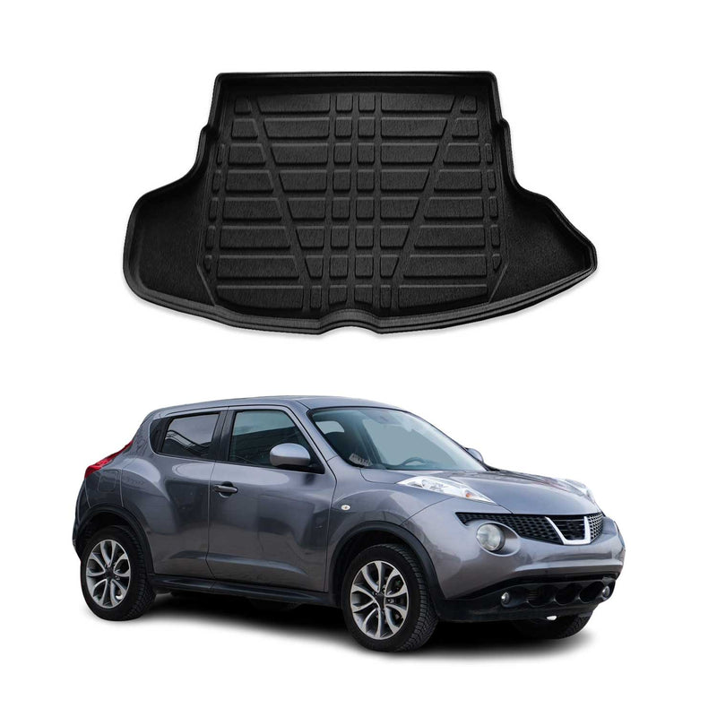 Tapis de Coffre pour Nissan Juke 2011-2020 en TPE Noir 1x