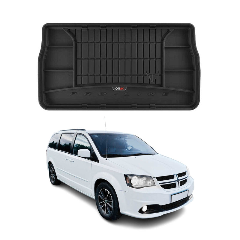 2008-2020 Dodge Grand Caravan / Grand Voyager OMAC Tapis de Coffre TPE Noir