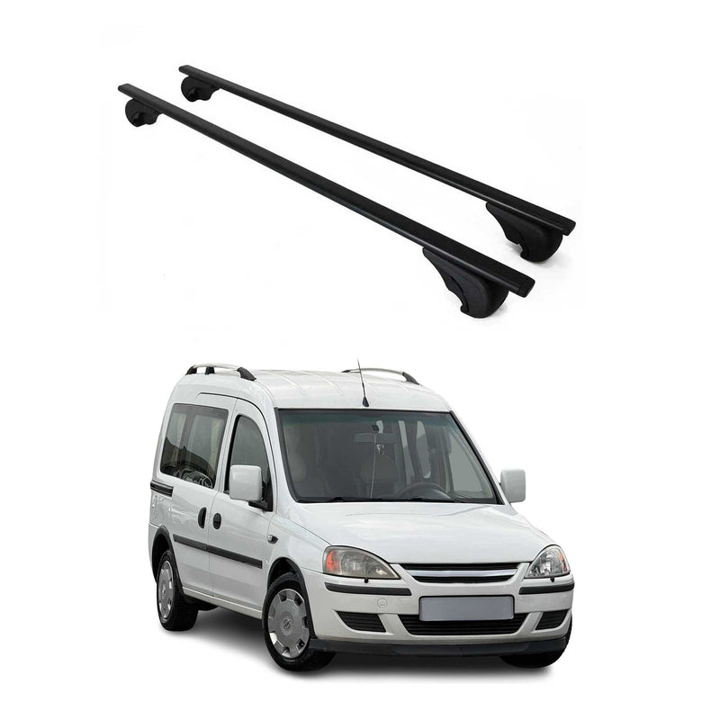 Barres de toit Transversales pour Opel Combo C 2001-2011 Fer Noir