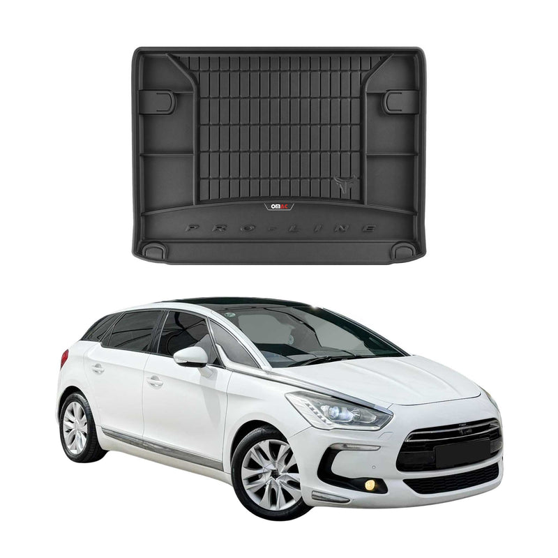 Tapis de Coffre pour Citroen DS5 2011-2016 TPE Noir