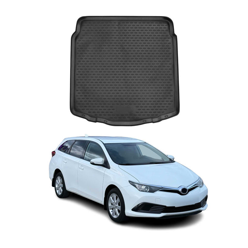 Tapis de Coffre pour Toyota Auris 2012-2018 en Caoutchouc Noir