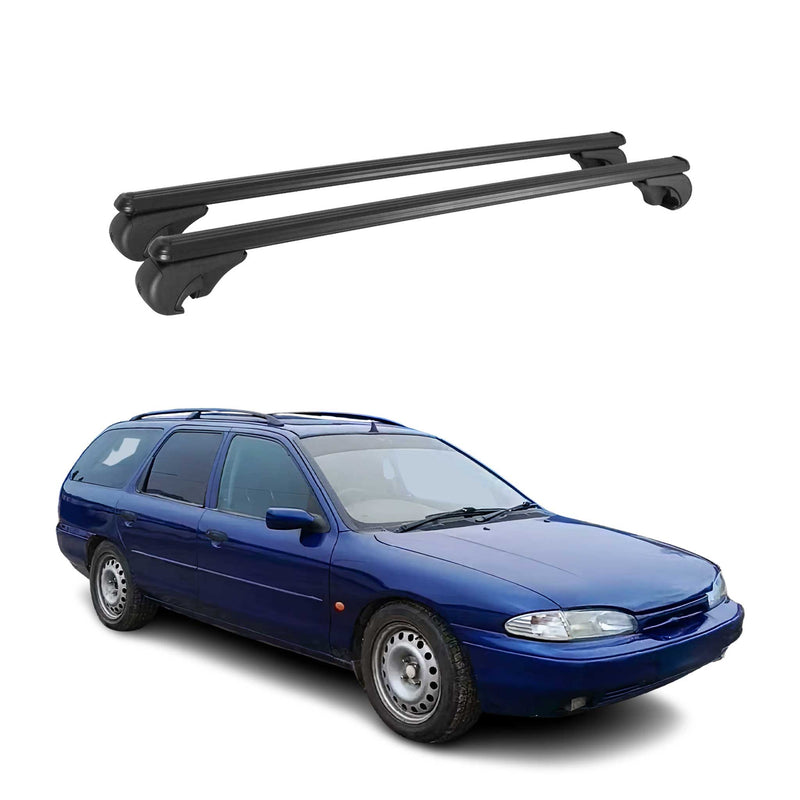 Barres de toit Transversales pour Ford Mondeo Turnier 1993-2000 Aluminium Noir