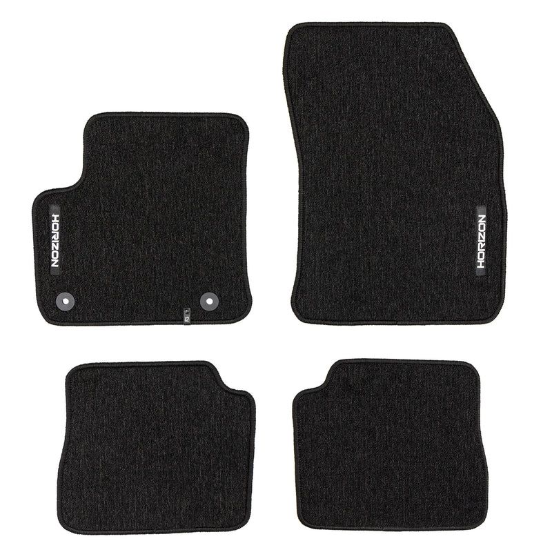 Tapis de Sol de Voiture pour Citroen e-C4X 2020-2025 Velours Imperméable 4Pcs