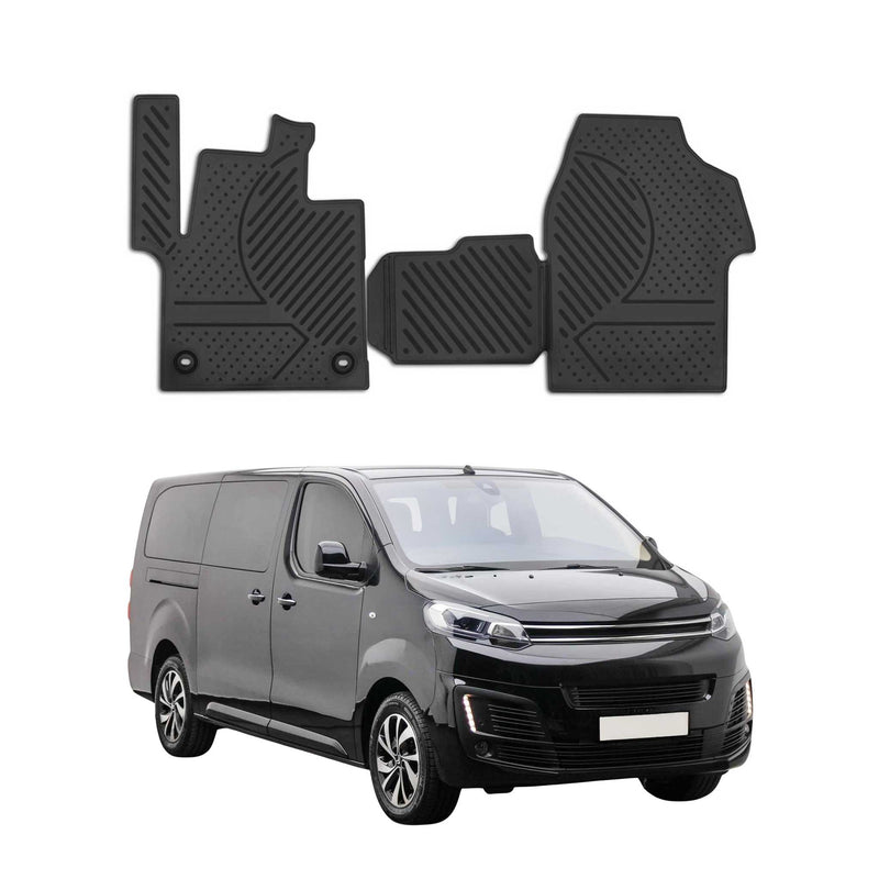 Tapis de Sol pour Citroen Jumpy 2016-2025 Caoutchouc TPE Noir
