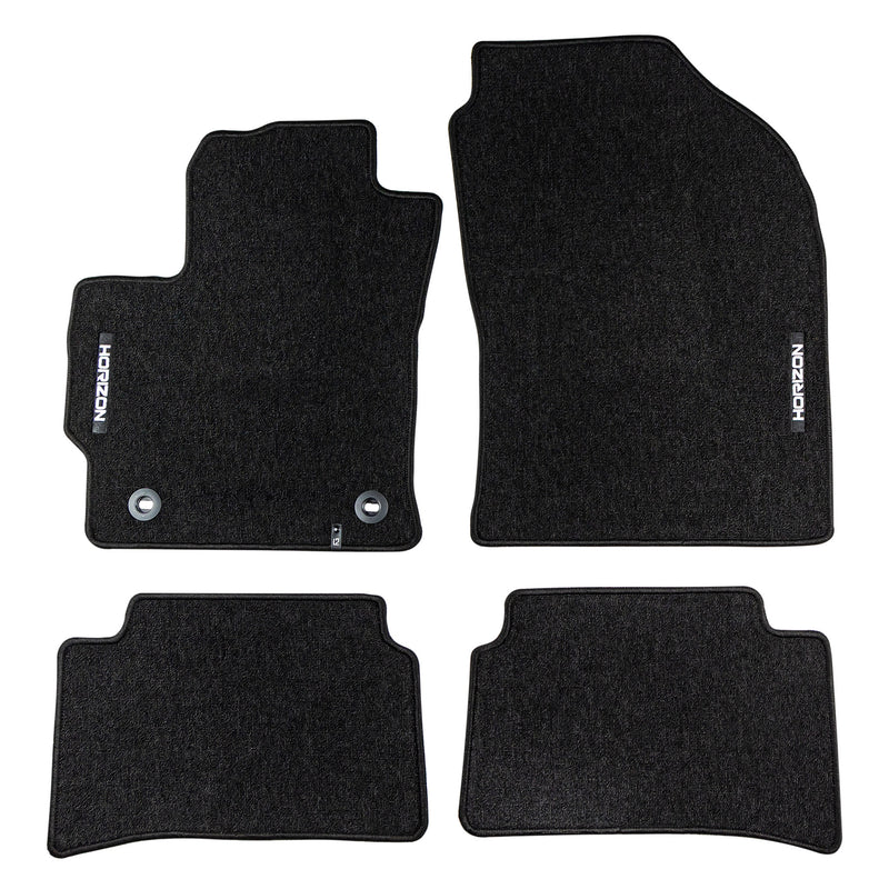 Tapis de sol pour Toyota Corolla HB Hybrid 2019-2025 Velours Noir 4Pcs