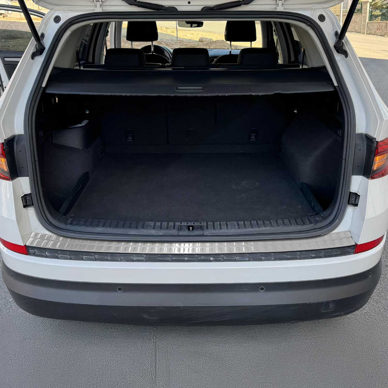 Protection seuil coffre pare-chocs pour Skoda Kodiaq NS7 2017-2025 inox Brossé