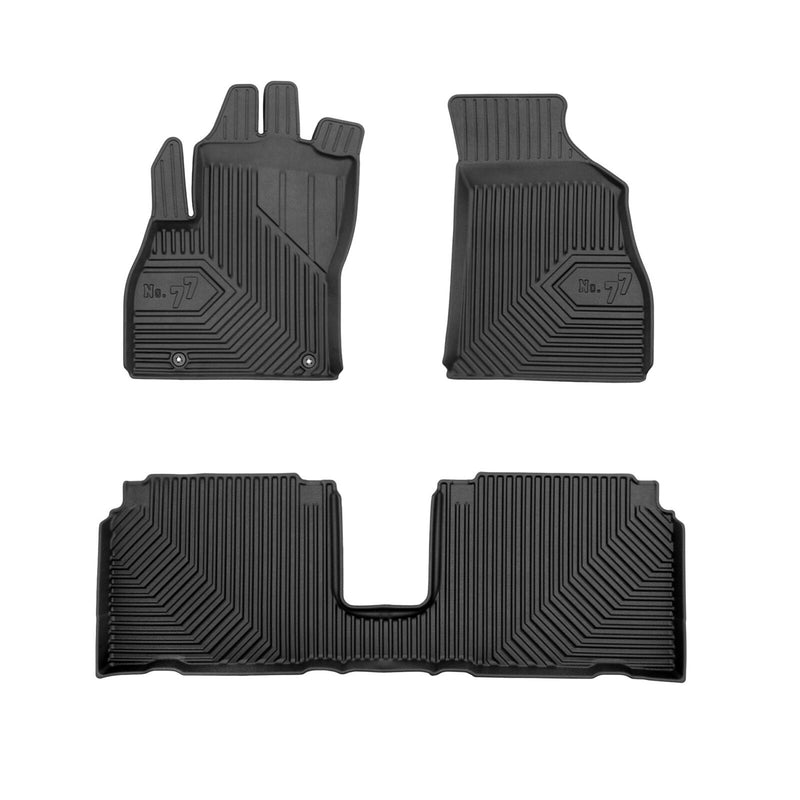 Tapis de Sol de Voiture pour Fiat Fiorino III 2007-2016 TPE Imperméable 3Pcs