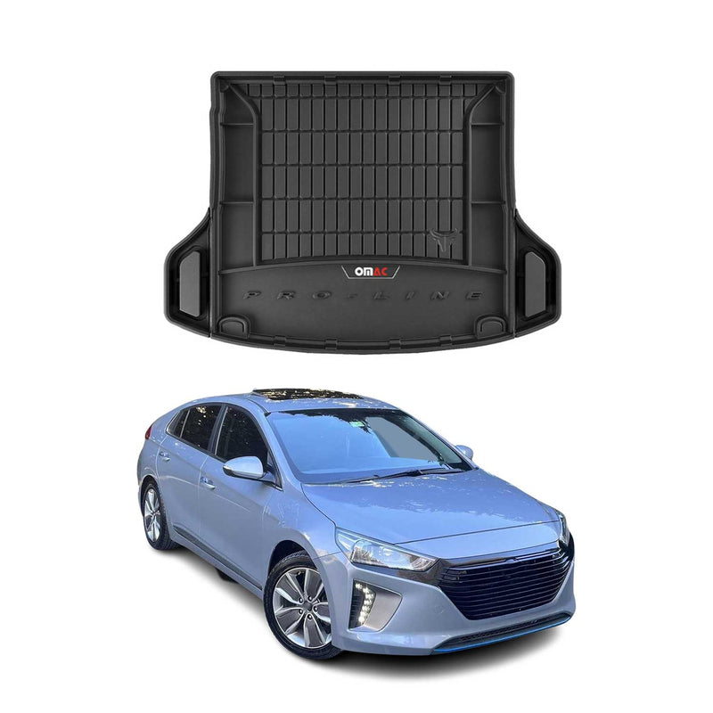 Tapis de Coffre pour Hyundai Ioniq Hybrid 2016-2021 TPE Noir