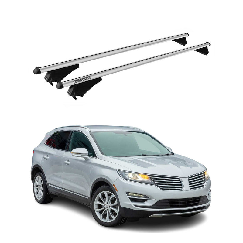 Tiger Barres de toit transversales pour Lincoln MKC 2014-2025 Gris