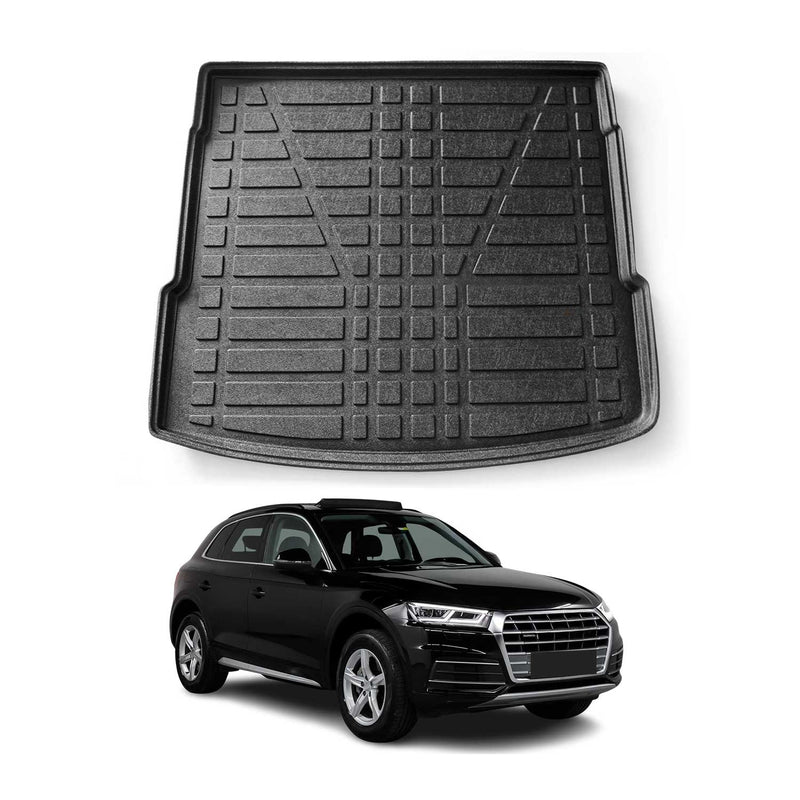 Tapis de coffre pour Audi Q5 FY 2017-2024 caoutchouc TPE Noir