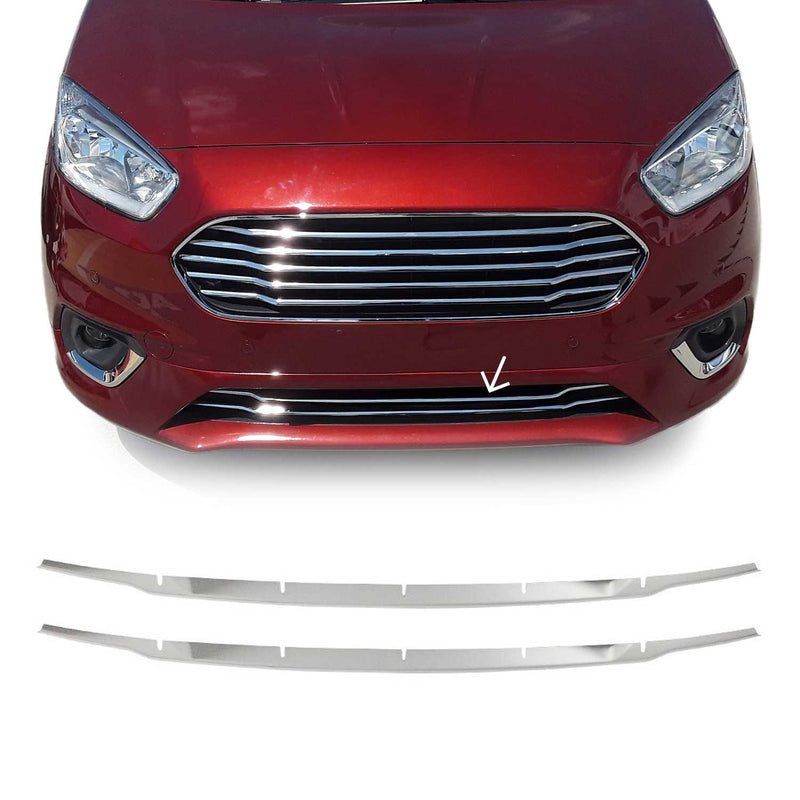 Moulure de Grille de Calandre pour Ford Tourneo Connect 2019-2022 Chromé 2Pcs