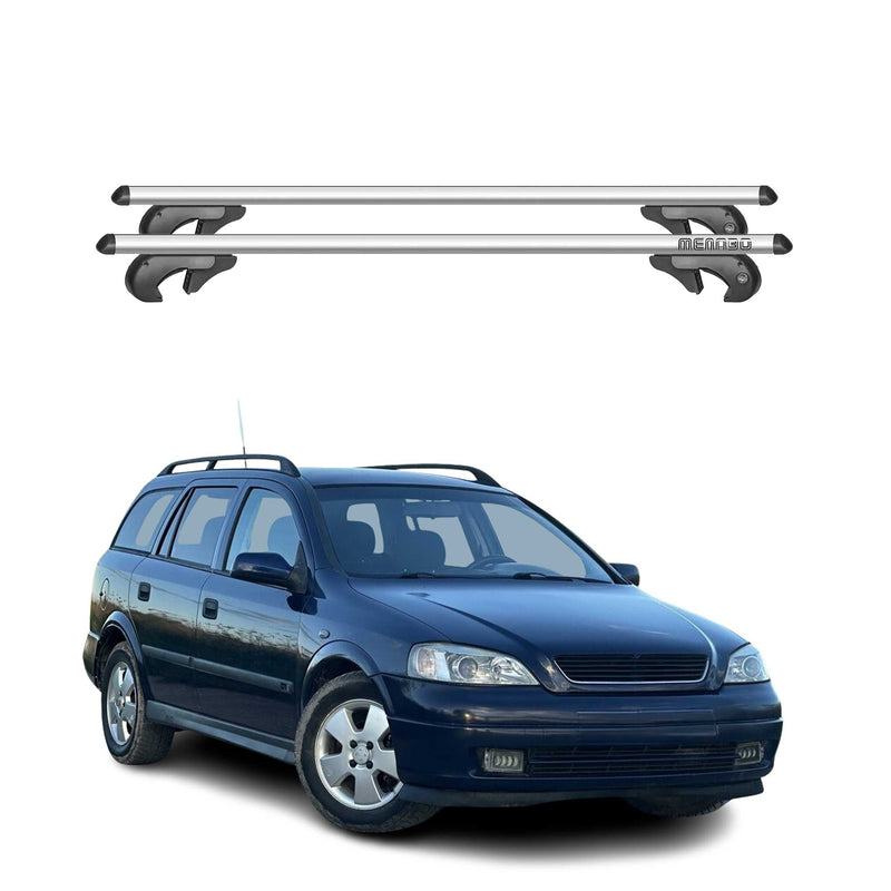 Barres de toit pour Opel Astra Sportourer 1998-2004 90kg Aluminium Gris 2x