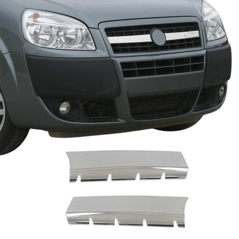Moulure de Grille de Calandre pour Fiat Doblo 2006-2009 Chromé 2Pcs
