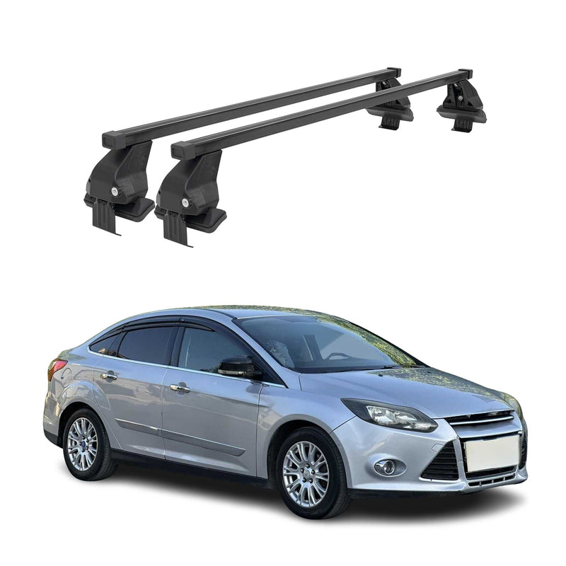 Barres Transversales Menabo pour Ford Focus III 2011-2018 Noir