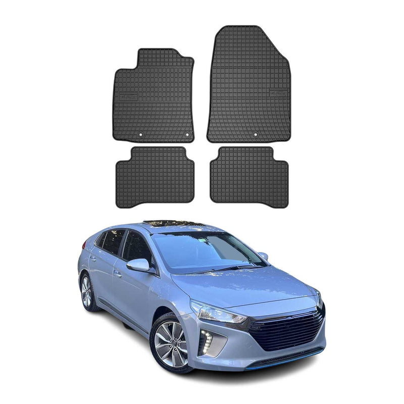 Tapis de Sol pour Hyundai Ioniq 2016-2022 Caoutchouc Noir