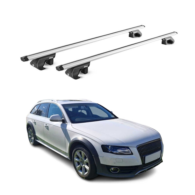 Barres de toit transversales ABE pour Audi A4 Allroad B8 B9 2009-2025 5P Gris 2x