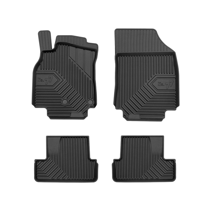 Tapis de Sol de Voiture pour Renault Megane III Coupé 2008-2016 TPE Noir 4Pcs
