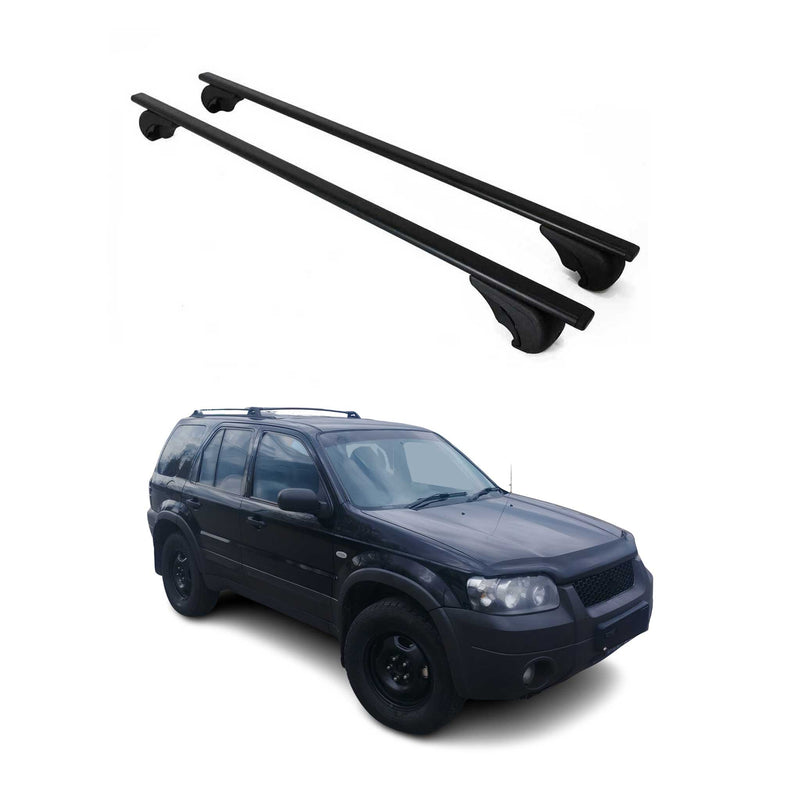 Barres de toit Transversales pour Ford Maverick 2001-2005 Fer Noir