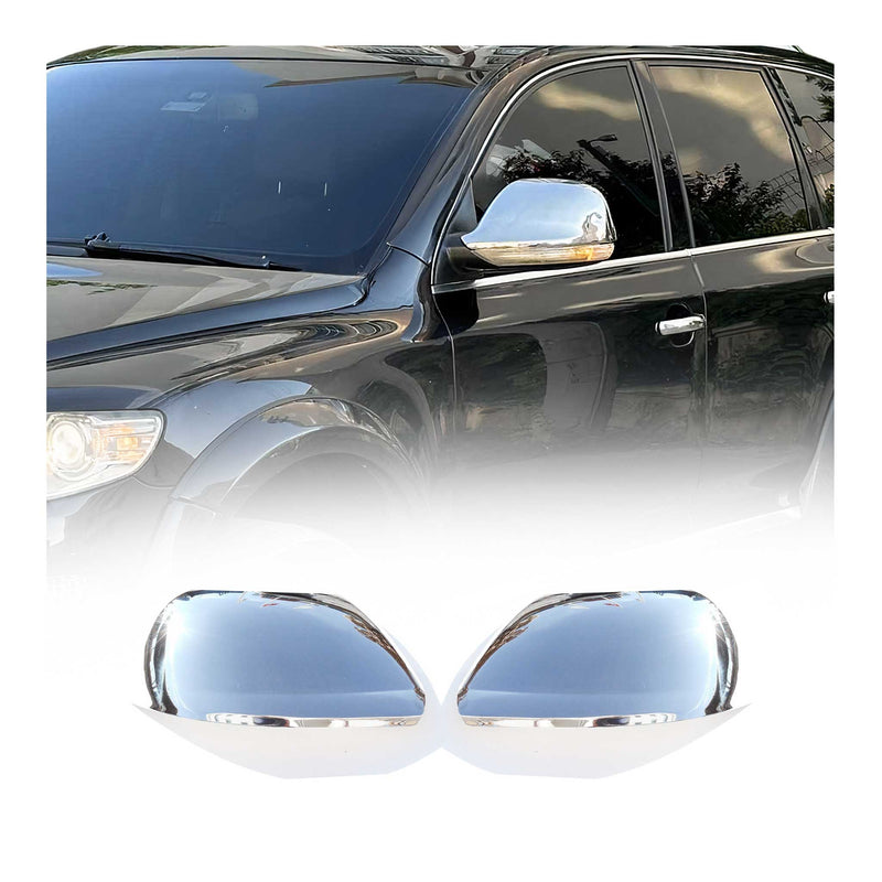 Coques de Rétroviseurs pour VW Touareg I 2007-2010 en Acier Chromé Argent