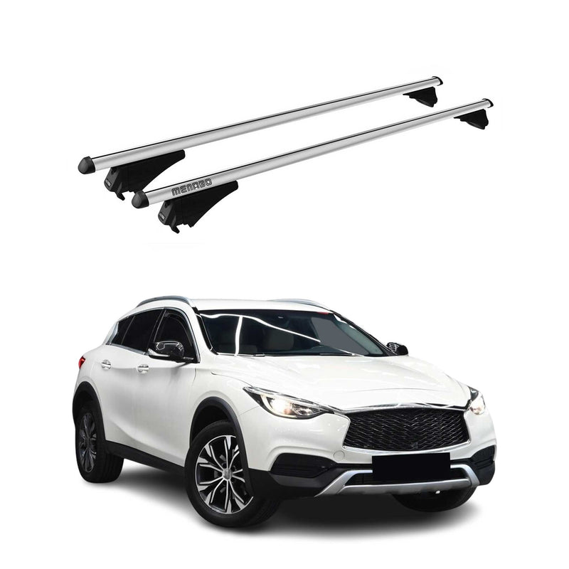 Tiger Barres de toit transversales pour Infiniti QX30 2016-2025 Gris