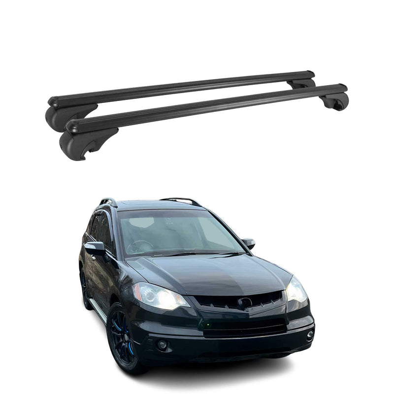 Barres de toit transversales pour Acura RDX I II 2007-2018 Aluminium Noir