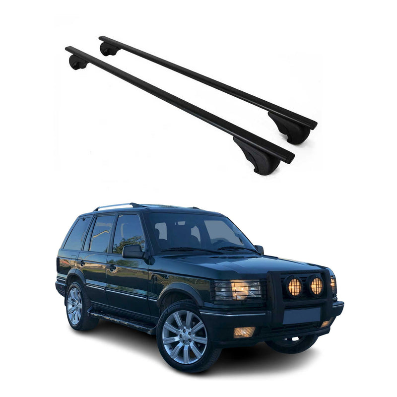 Barres de toit Transversales pour Land Rover Range Rover 1994-2002 Fer Noir