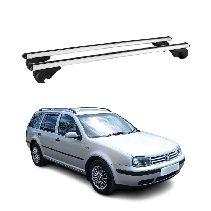 Barres de toit Transversales pour VW Golf Variant 1999-2006 Aluminium Argent