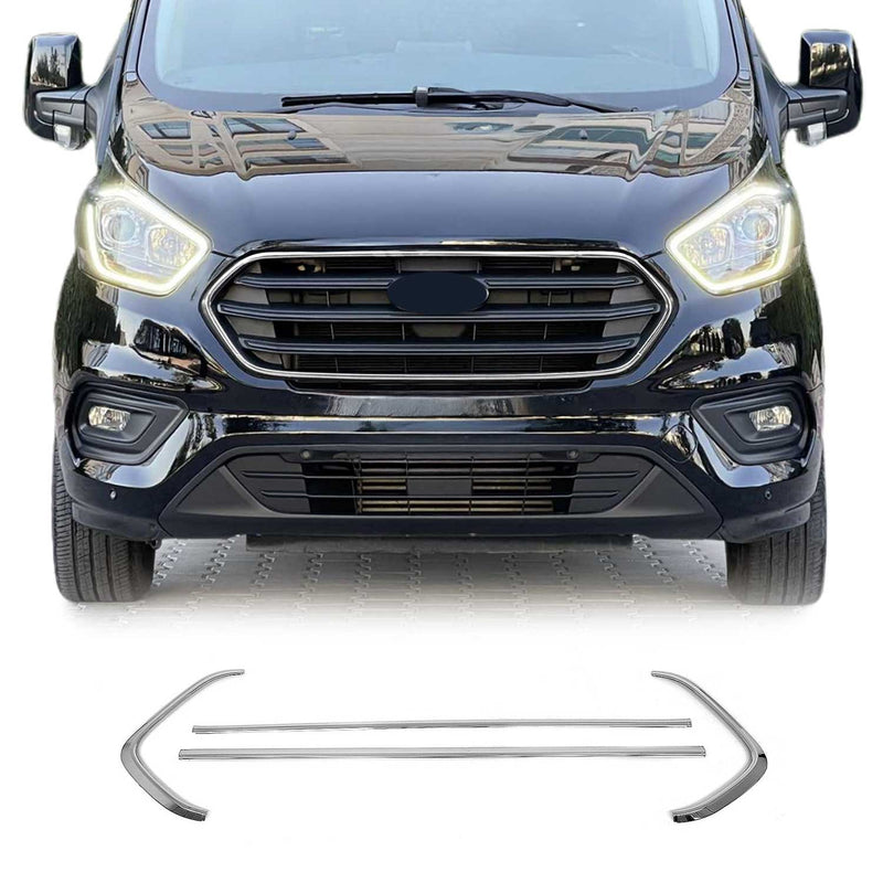 Moulure De Grille De Calandre Pour Ford Transit Custom 2018-2023 Acier Inox 4Pcs