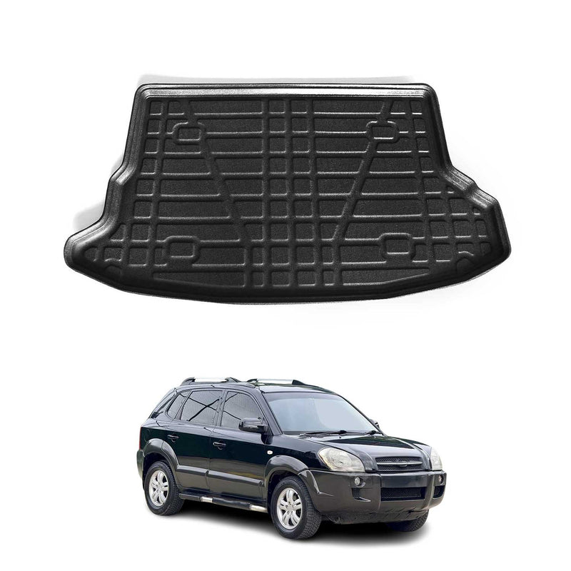 Tapis de Coffre pour Hyundai Tucson 2004-2009 en TPE Noir