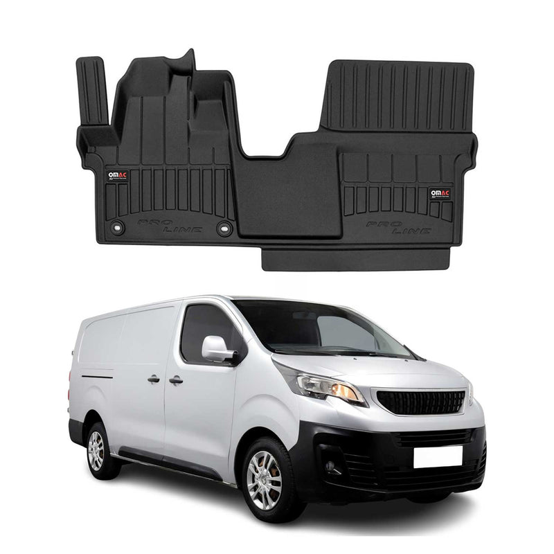 Tapis de Sol pour Peugeot Expert 2016-2022 Caoutchouc TPE Noir