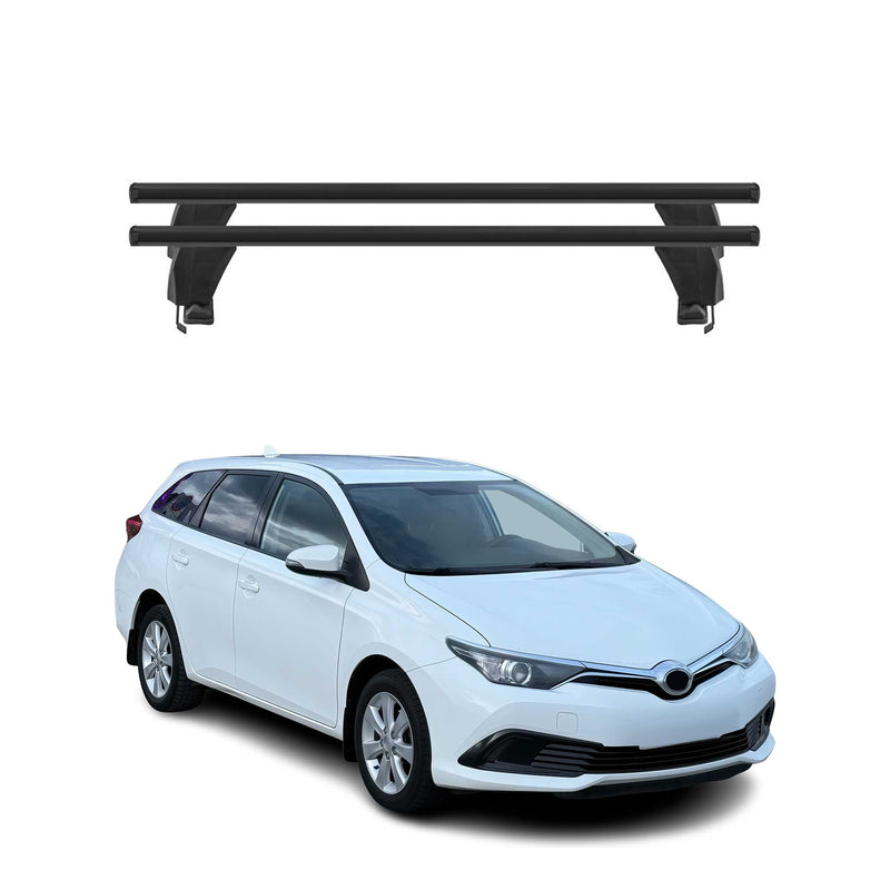 Barres de toit Transversales pour Toyota Auris Touring Sports 2013-2018 Noir 2x