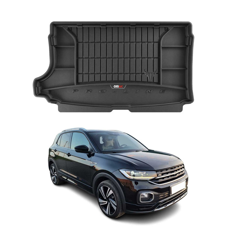 Tapis de Coffre pour VW T-Cross 2018-2022 TPE Noir