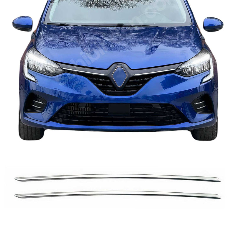 Grille de calendre pour Renault Clio 5 2019-2025 inox 2x