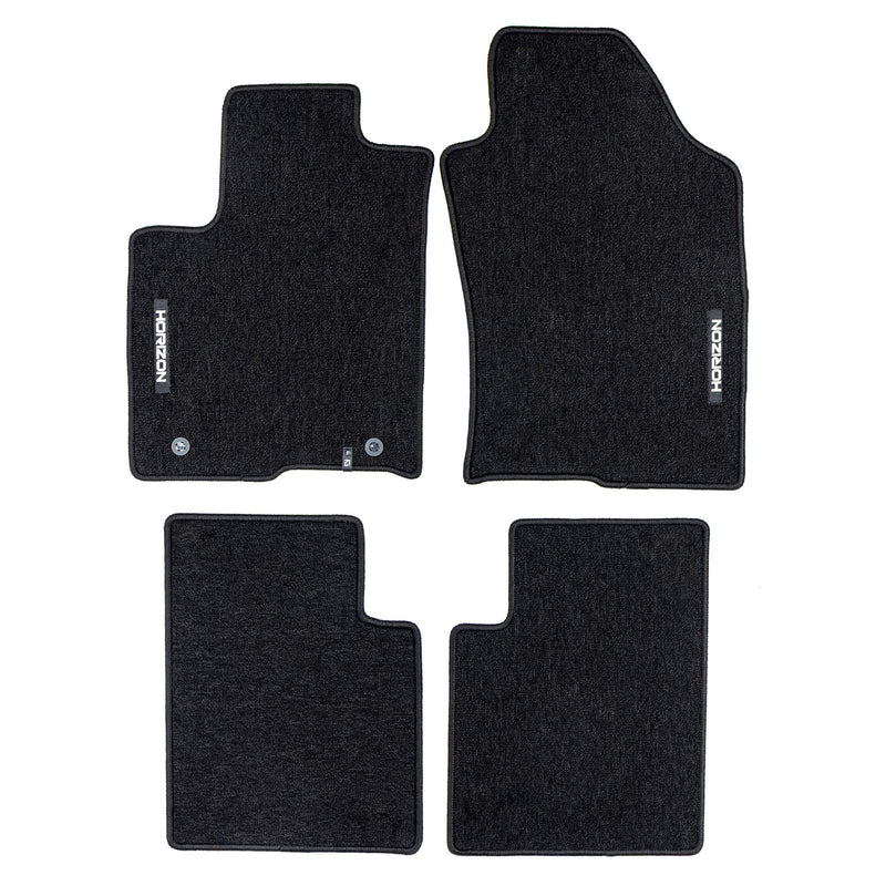 Tapis de Sol de Voiture pour Lancia Ypsilon III 2012-2024 Velours Noir 4Pcs