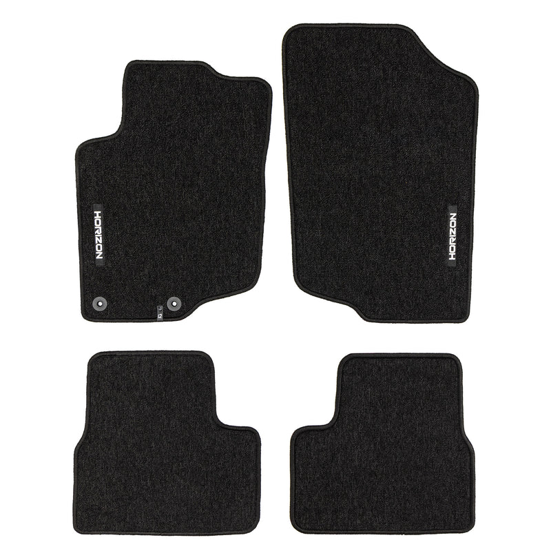 Tapis de Sol de Voiture pour Peugeot 207 2006-2014 Velours Imperméable 4Pcs