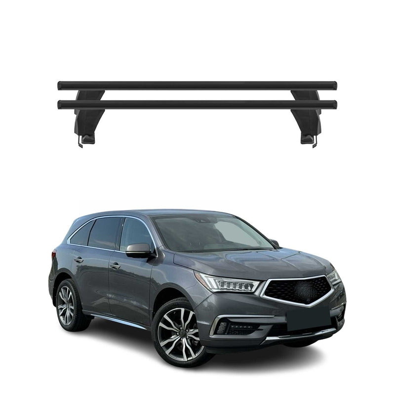 Menabo Barres de toit transversales pour Acura MDX 2014-2020 Alu Noir