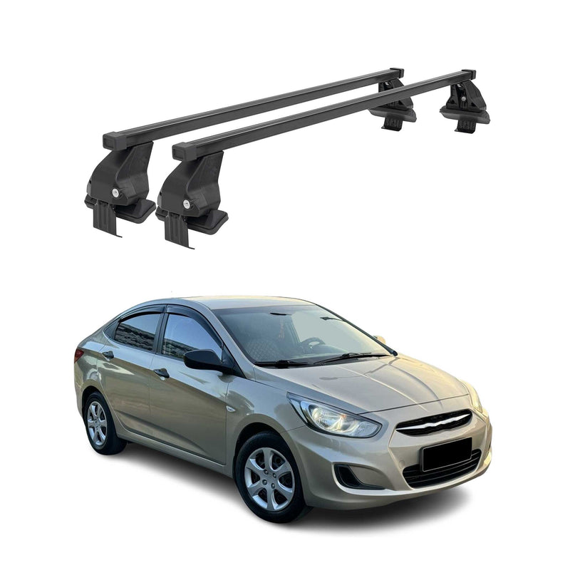 Barres Transversales Menabo pour Hyundai Accent IV SD 2011-2018 Noir