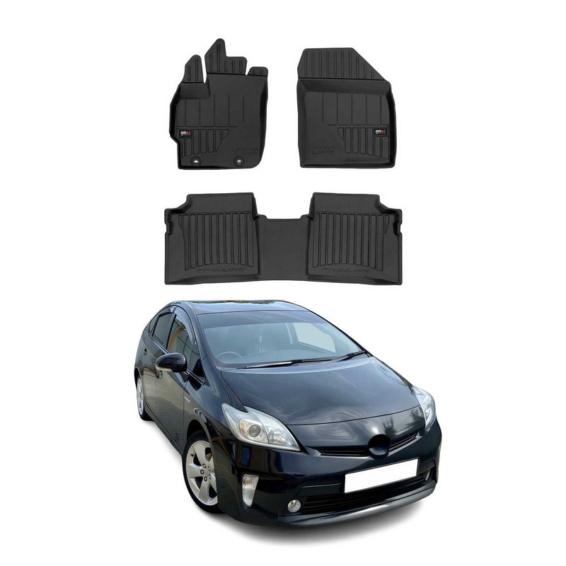 Tapis de Sol pour Toyota Prius 2010-2015 TPE Noir