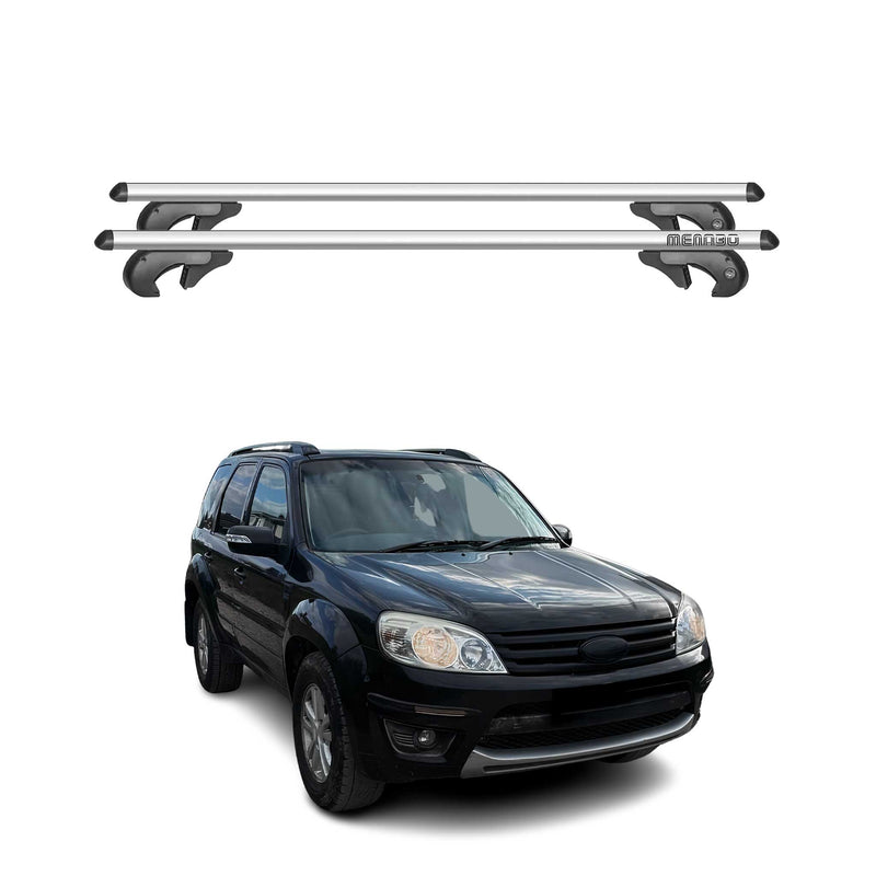 Barres de toit transversales pour Ford Escape 2008-2012 90kg Alu Gris 2x