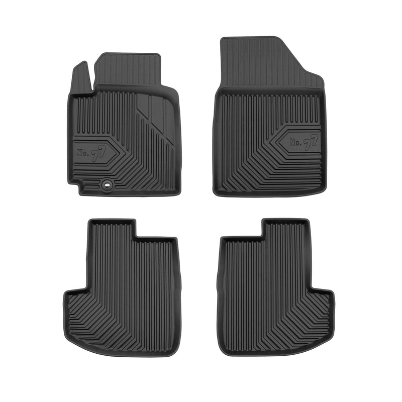 Tapis de Sol de Voiture pour Toyota Yaris I HB 1999-2006 3Portes TPE Noir 3Pcs