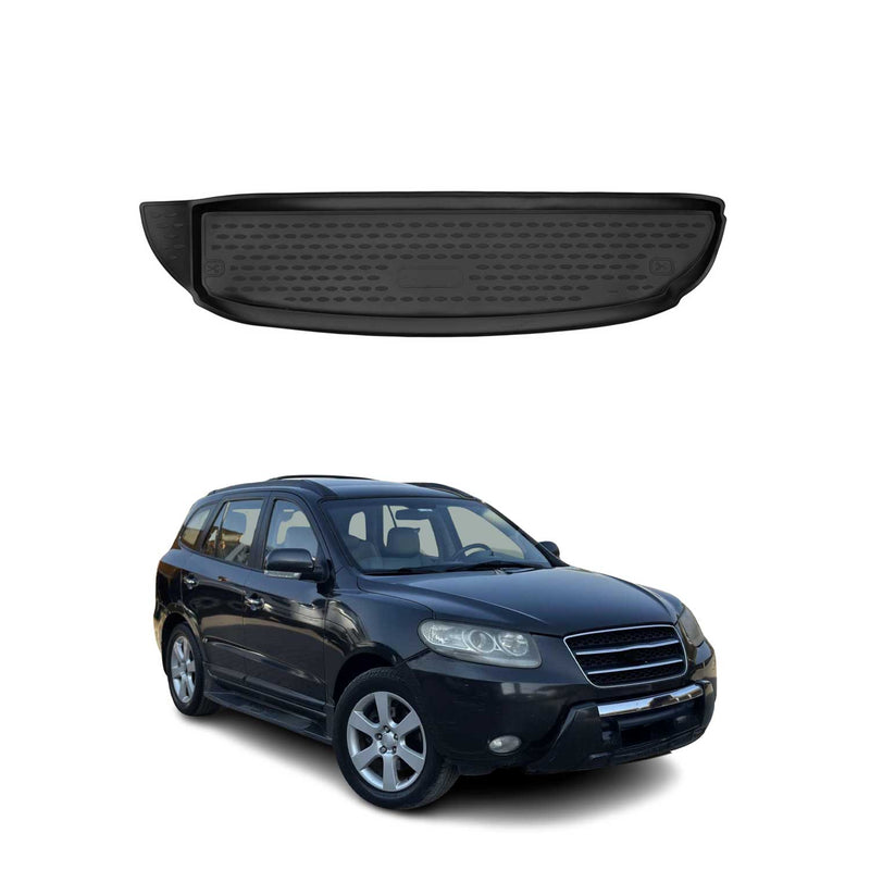 Tapis de Coffre pour Hyundai Santa Fe 2006-2012 TPE Noir