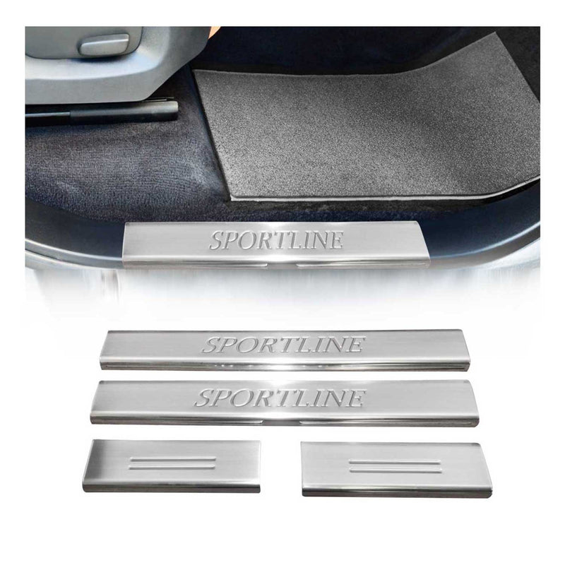 Couverture De Seuil De Porte Pour Range Rover Sport 2013-2025 Inox Chromé 4x