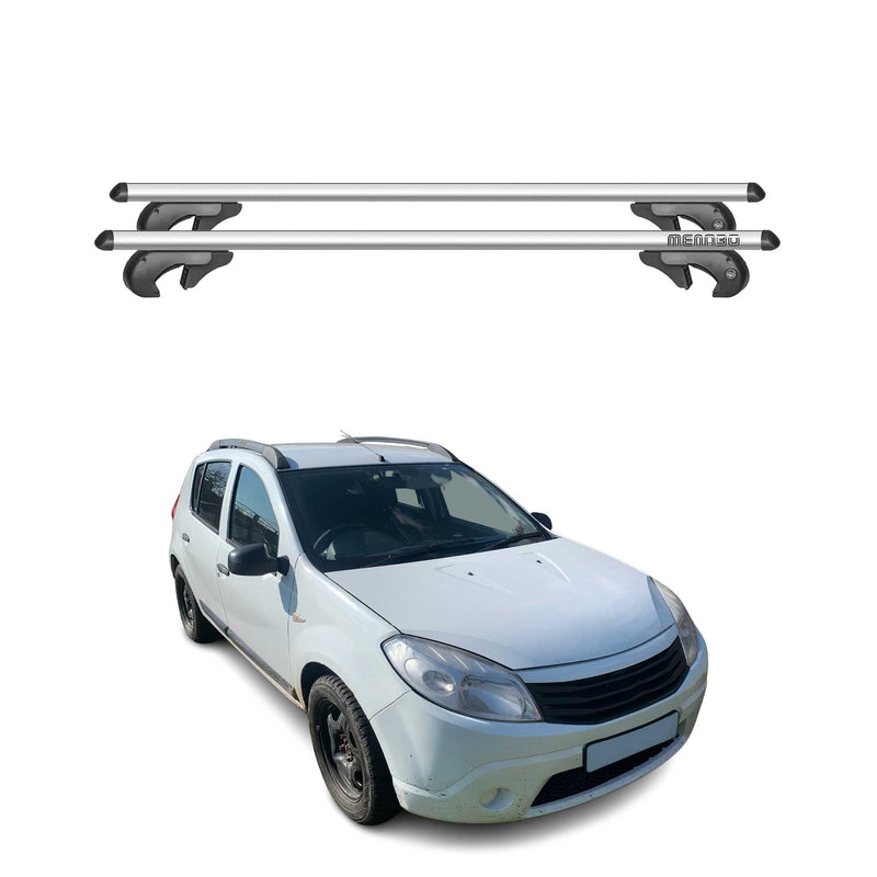 Barres de toit pour Dacia Sandero Stepway 2008-2012 90kg Aluminium Gris 2x