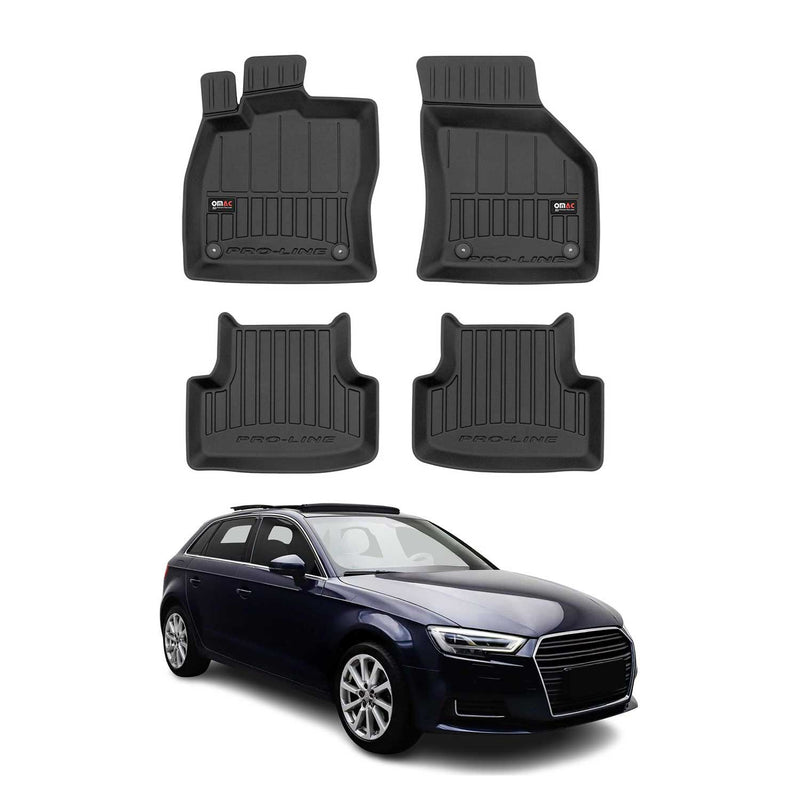 2012-2020 Audi A3 S3 8V SD Sportback OMAC Tapis de sol en caoutchouc Premium
