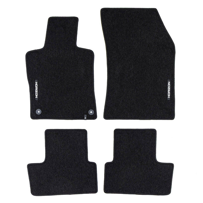 Tapis de Sol de Voiture pour DS 4 II 2021-2025 Velours solide et durable 4Pcs
