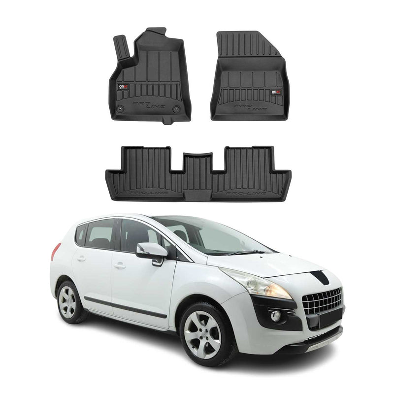 Tapis de Sol pour Peugeot 3008 2009-2016 TPE Noir