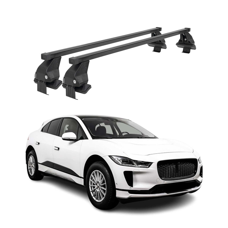 Barres Transversales Menabo pour Jaguar I-Pace 2018-2025 Noir