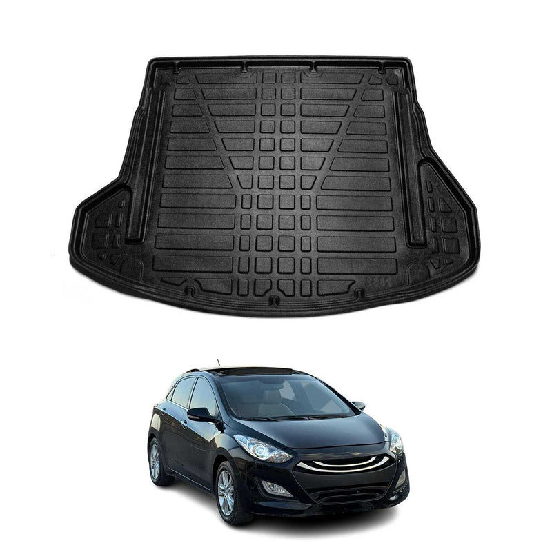 Tapis de Coffre pour Hyundai i30 2012-2016 Break en TPE Noir