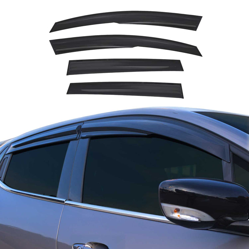Déflecteurs De Vent Pluie D'air pour Renault Clio HB 2012-2019 Acrylique 4 Pcs