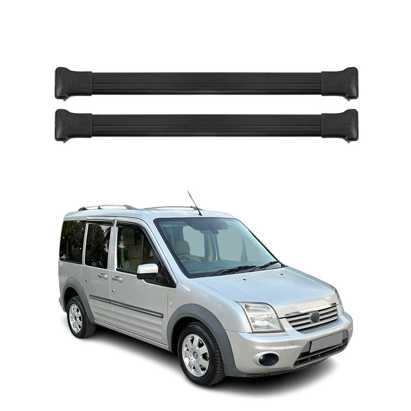 Barres de toit transversales pour Ford Connect 2002-2013 Aluminium Noir